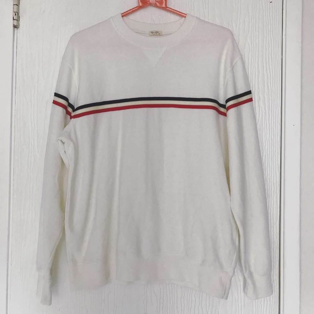 Brandy Melville Red Striped Erica Hoodie